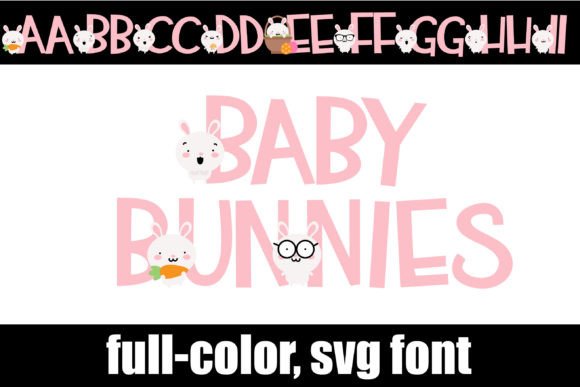 Baby Bunnies Font for Whimsical Handmade Creations
