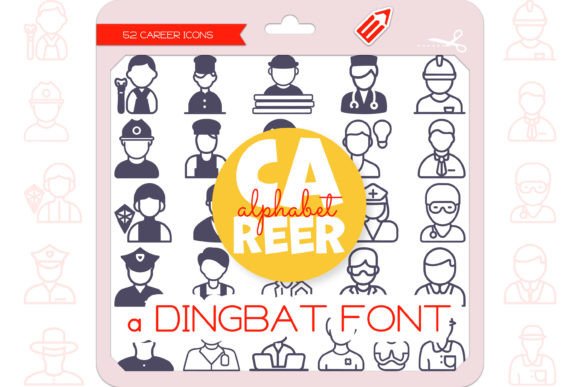 Career Alphabet Font for Creative Projects