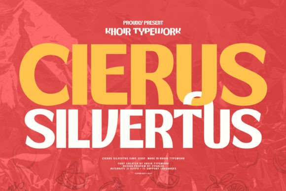 Cierus: A Playful Sans Serif Font for Web Design