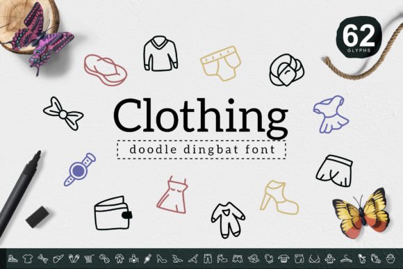 Clothing Font for Editorial Design and Creative Projects