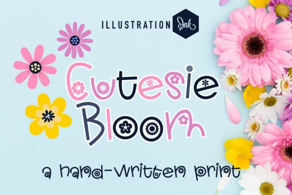 Cutesie Bloom Font for Branding and Design