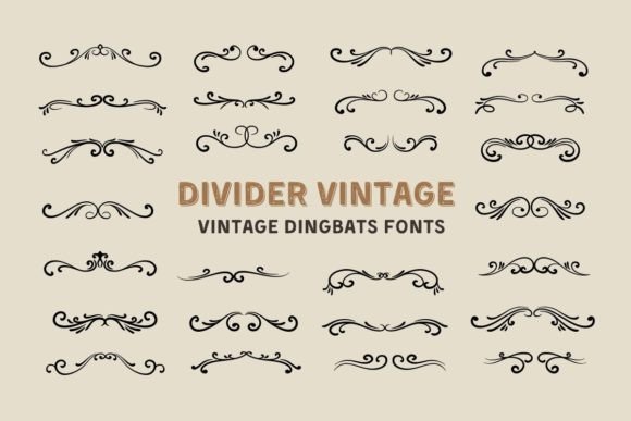 Divider Vintage: A Charming Font for Editorial Design