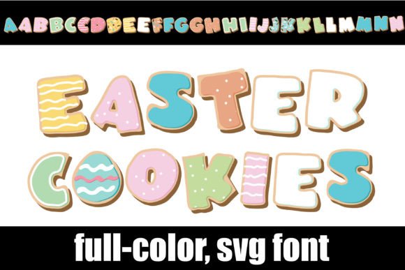Easter Cookies Font for Springtime Editorial Projects