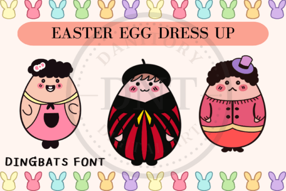 Easter Egg Dress Up Font Review