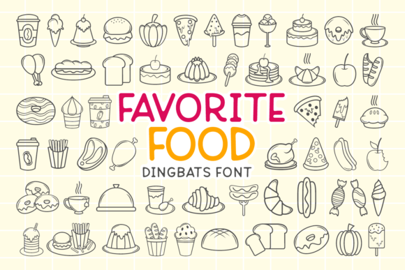 Favorite Food Font for Creative Projects