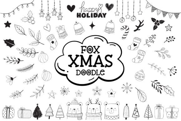 Fox Xmas Doodle: A Festive Font for Creative Branding