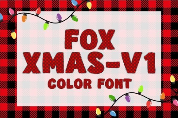 Fox Xmas-v1: A Color Font for Festive Branding