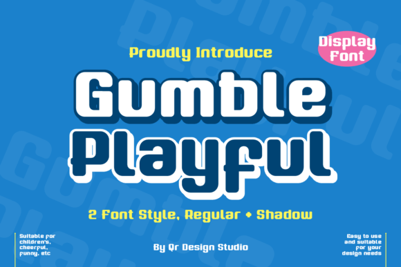 Gumble Playful Font for Bold Branding