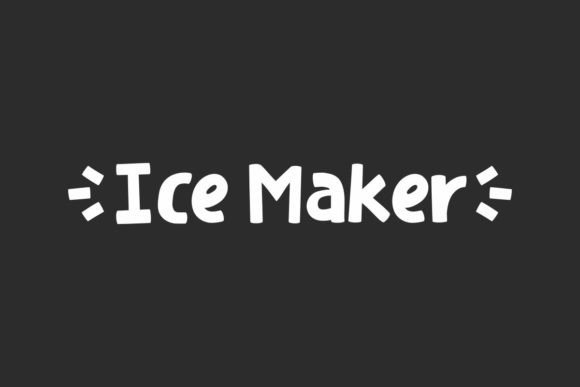 Ice Maker Font: A Playful Display Font for Creative Branding