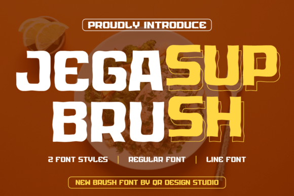 Jegasup Brush: A Playful Font for Creative Campaigns