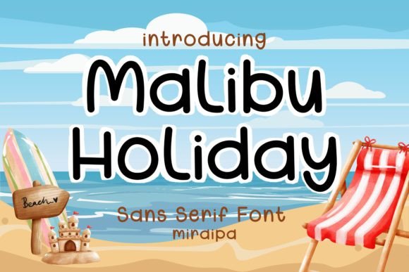 Malibu Holiday Font for Web Design Projects