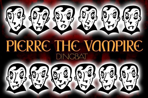 Pierre the Vampire Font for Spooky Editorial Designs