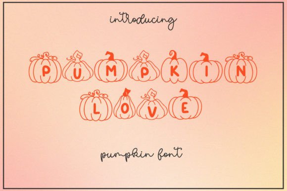 Pumpkin Love Font for Branding and Design