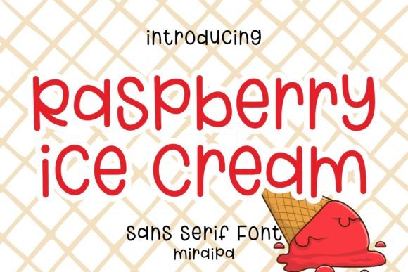 Raspberry Ice Cream Font for Whimsical Branding