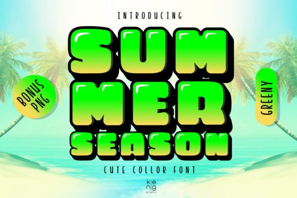 Summer Season Greeny: A Vibrant Font for Editorial Design