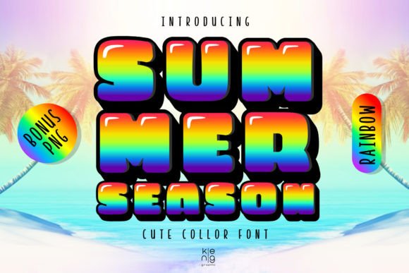 Summer Season Rainbow: A Vibrant Font for Bold Campaigns